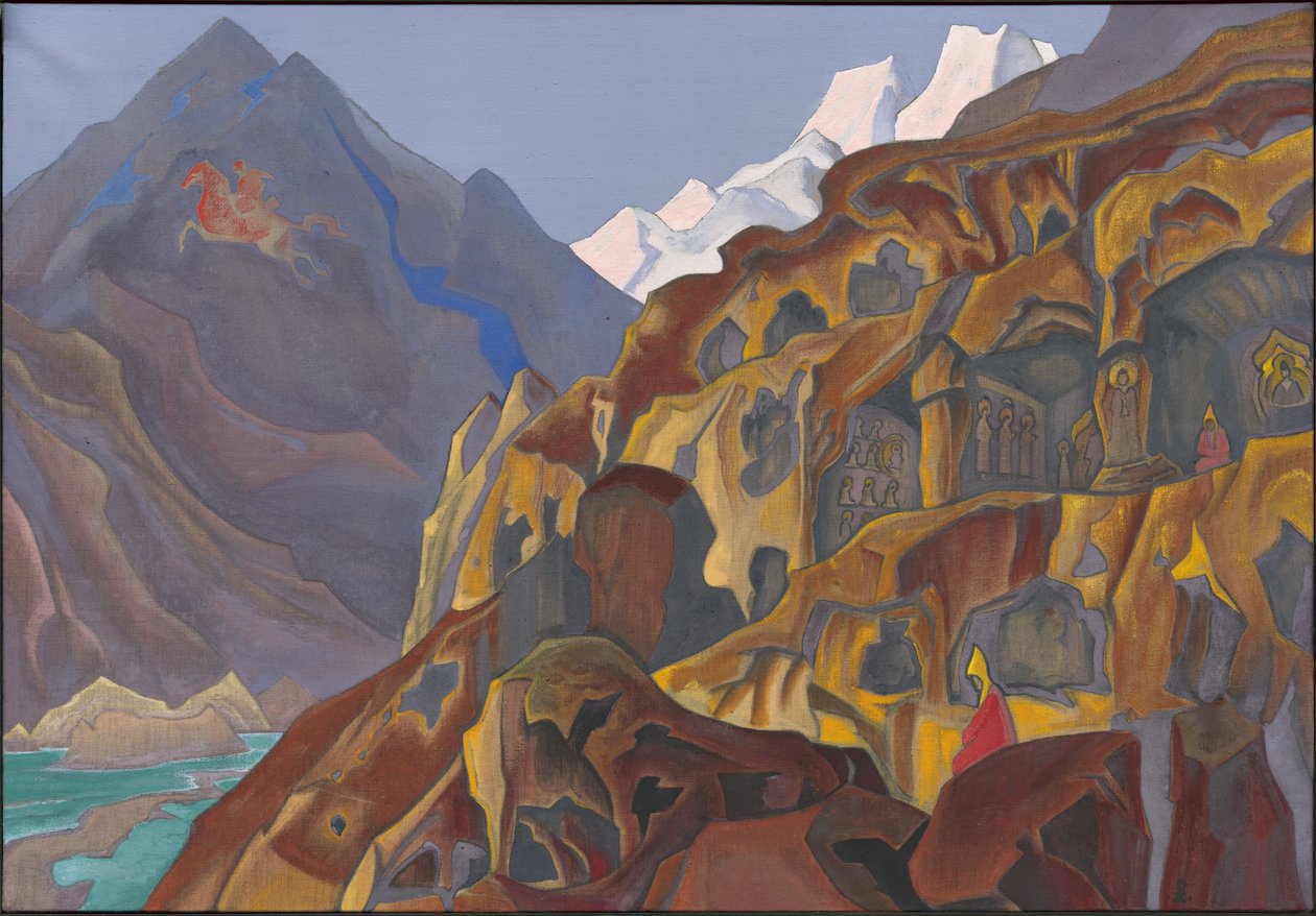 الكهوف المقدسة ، 1932 بواسطة نيكولاس رويريتش
