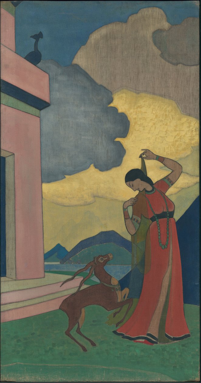 أغنية الصباح ، لوحة زخرفية ، سلسلة "أحلام الحكمة" ، 1920 بواسطة نيكولاس رويريتش