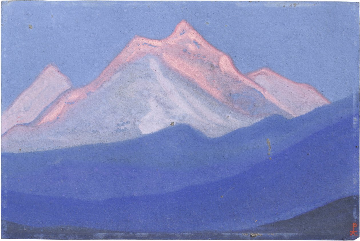The Himalayas par Roerich، Nicholas (1874-1947). تمبرا على ورق مقوى ، الحجم: 30،5x45،7 بواسطة نيكولاس رويريتش
