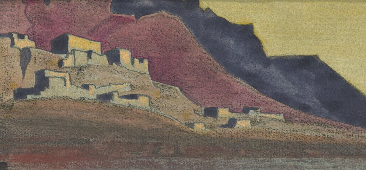 معاقل التبت ، رسم تخطيطي ، 1932 بواسطة نيكولاس رويريتش