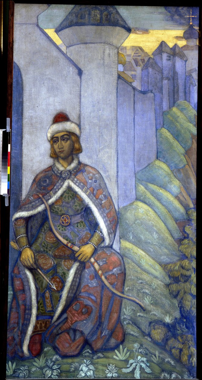فارس. رسم نيكولاس رويريتش (1874-1947) ، تمبرا على قماش بواسطة نيكولاس رويريتش