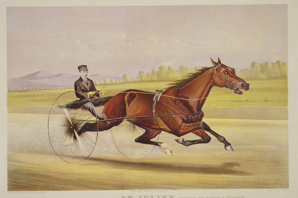 ملك العشب "سانت جوليان ، بقيادة Orrin A. Hickok ، حانة. بواسطة Currier و Ives ، 1880 بواسطة نيكولاس وينفيلد سكوت لايتون