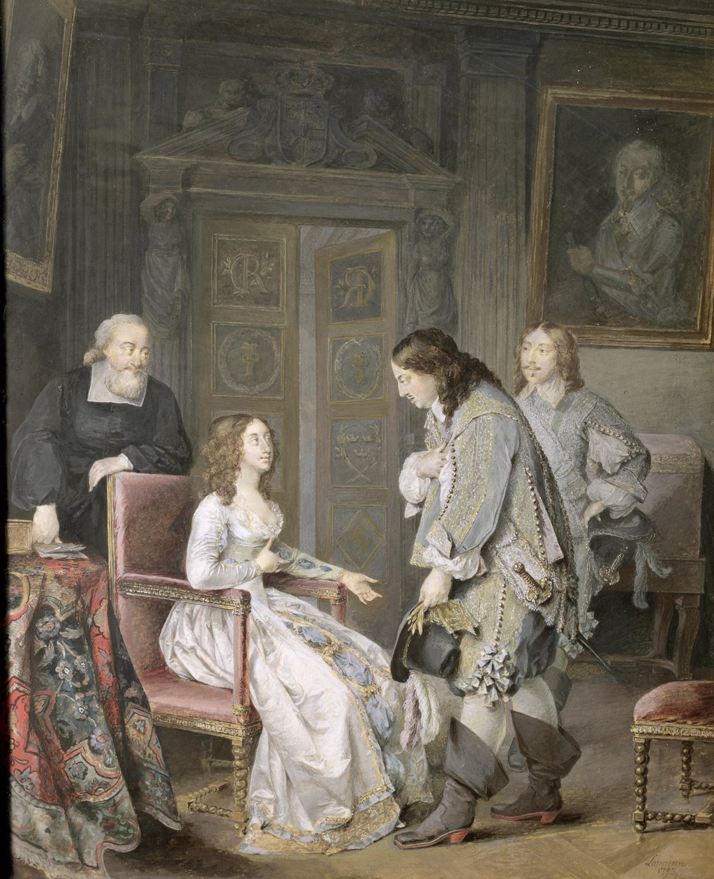 الملكة كريستينا من السويد (1626-89) وكارل جوستاف من السويد (1622-60) 1793 بواسطة نيكلاس الثاني لافرينسن