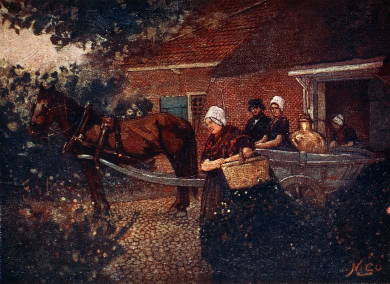 عربة حليب Walcheren ، 1904 بواسطة نيكو جونجمان