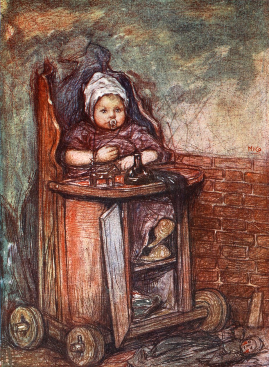 طفل في كرسي ، 1904 بواسطة نيكو جونجمان