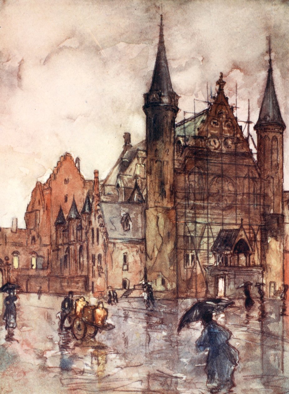 Binnenhof ، لاهاي ، 1904 بواسطة نيكو جونجمان