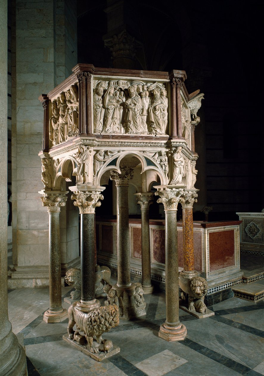 Pulpit of Baptistery of St John بواسطة نيكولا بيسانو