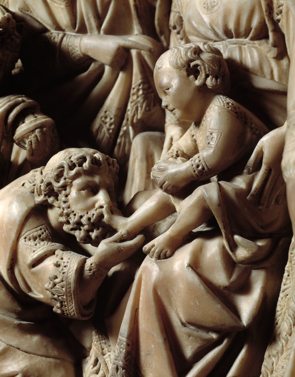 The travel and adoration of the magi, detail from the Pulpit بواسطة نيكولا بيسانو