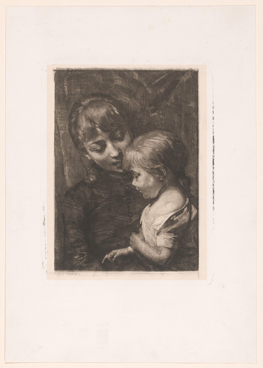 امرأة مع طفل بواسطة Nicolaas van der Waay