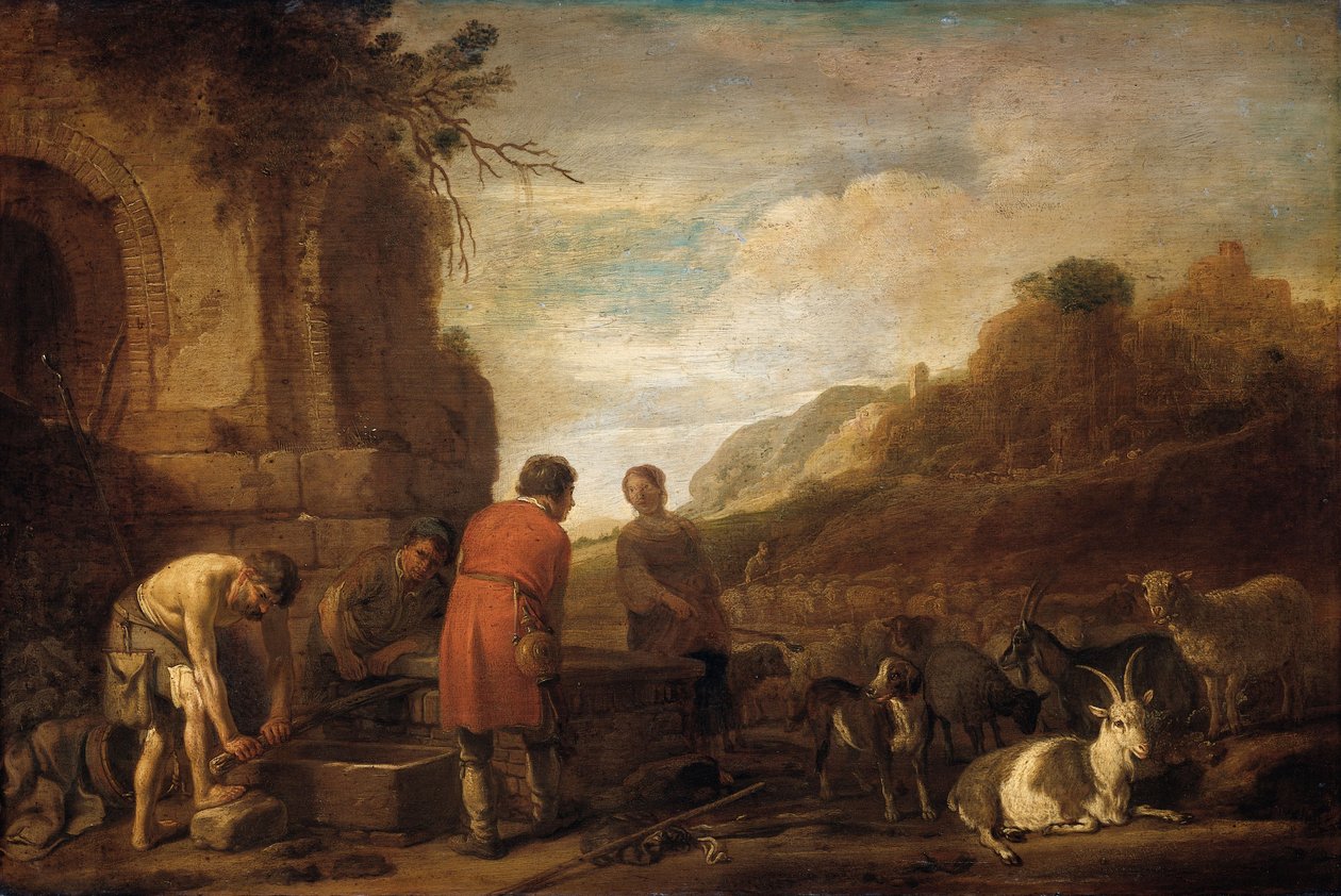 لقاء يعقوب وراحيل بواسطة Nicolaes Cornelisz (حوالي 1592-1655) مويارت