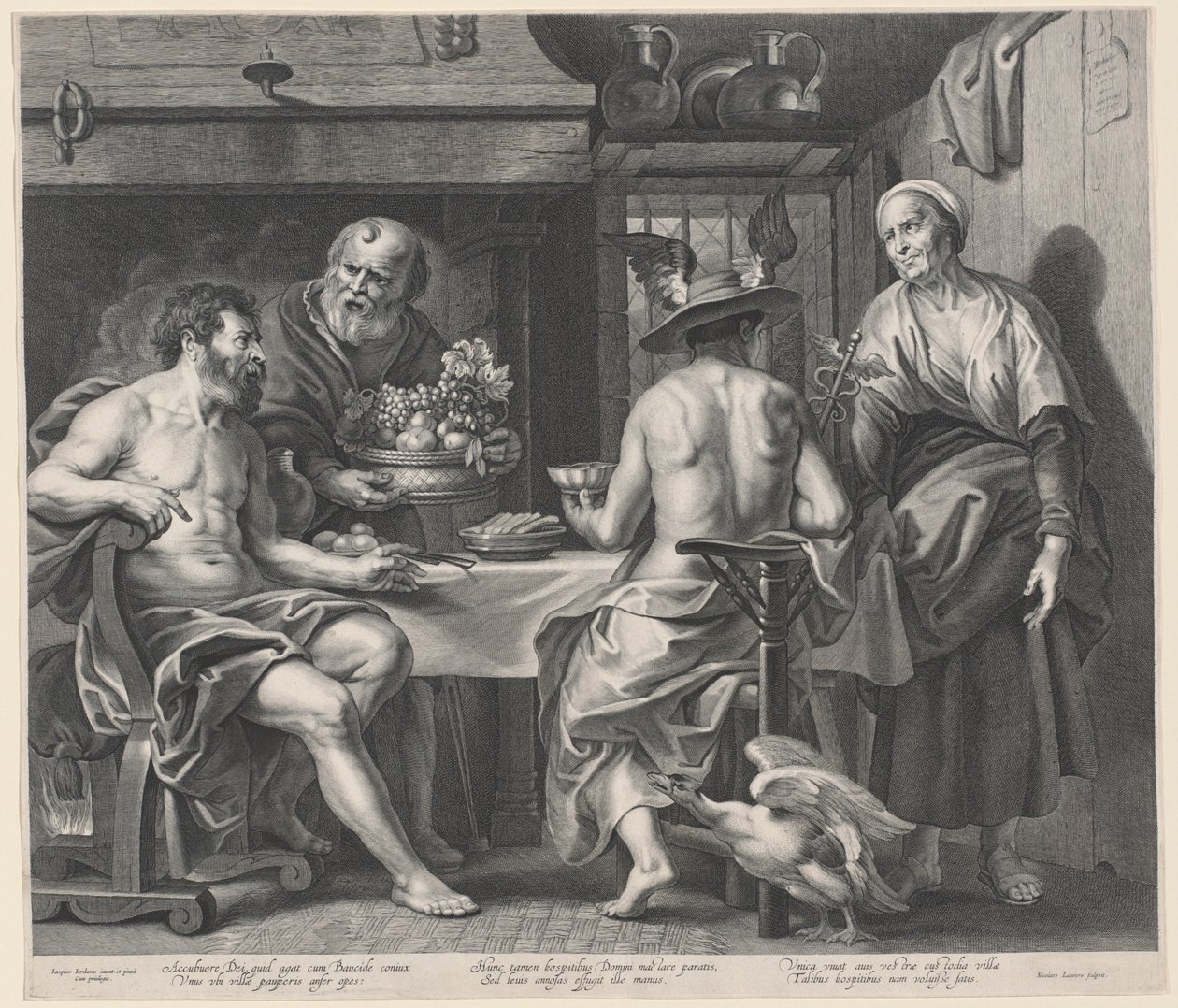 كوكب المشتري وميركوري مستمتعان بفليمون وباوسيس بواسطة Nicolaes Lauwers ، بعد Jacob Jordaens