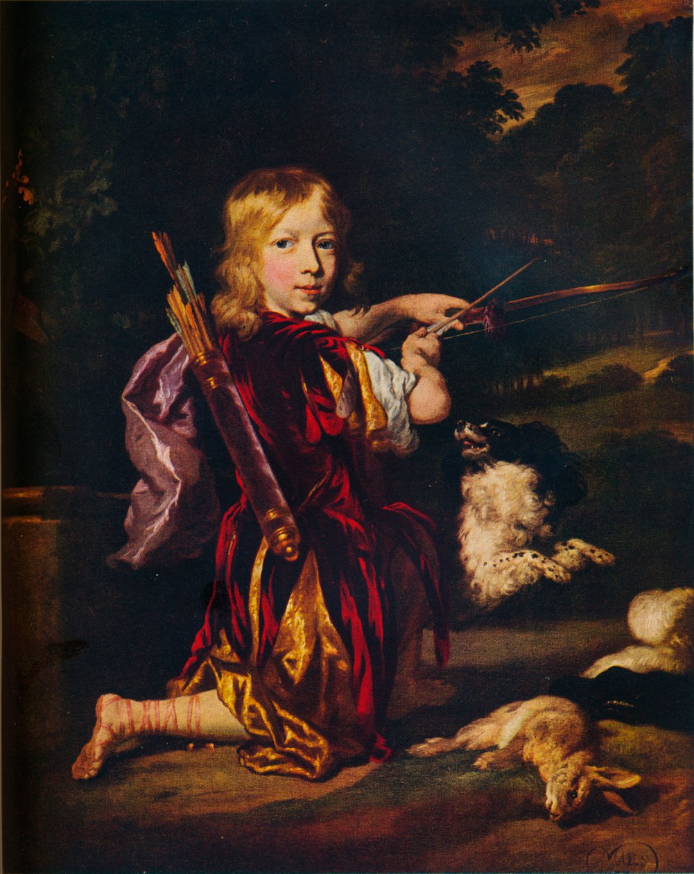 الصبي مع الأقواس والسهام ، c1670 بواسطة نيكولايس مايس