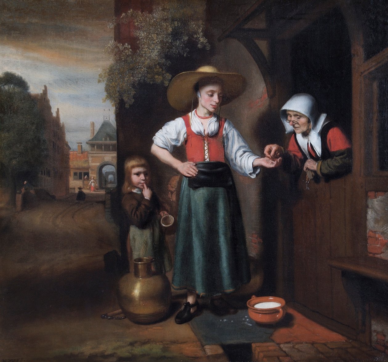 "The Milkwoman" ، ١٦٥٥-١٦٥٩ بواسطة نيكولايس مايس