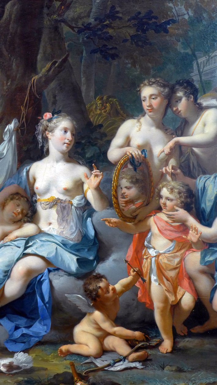 حب النوم: التفاصيل. القرن الثامن عشر (زيت على قماش) بواسطة Nicolaes Verkolje