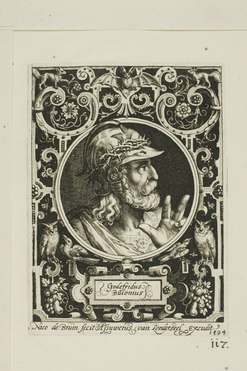 Godfrey of Bouillon ، اللوحة التاسعة من The Nine Worthies بواسطة نيكولايس دي بروين