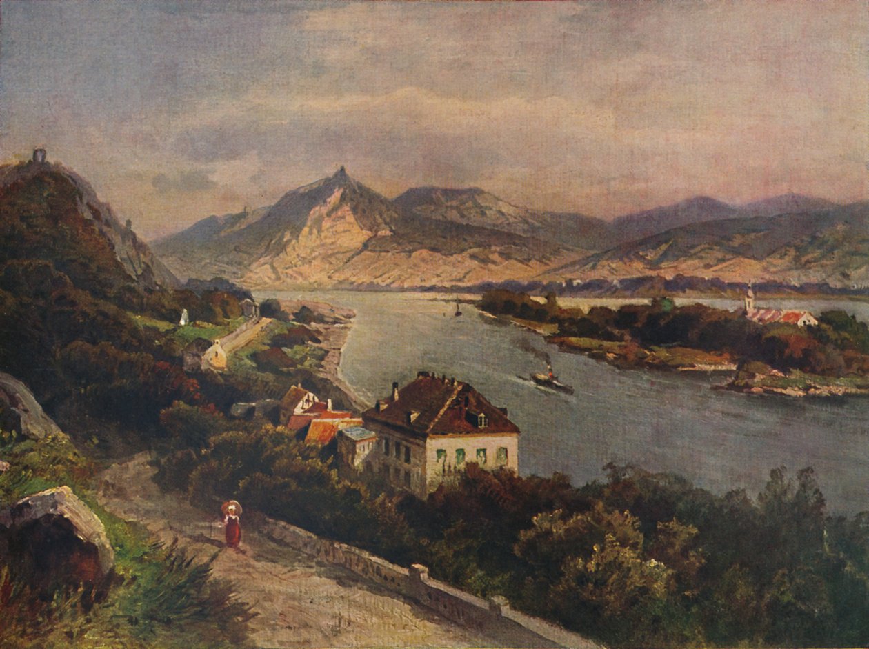 Rolandseck - Insel Nonnenwerth و Siebenebirge ، 1923. بواسطة نيكولاي أستودين