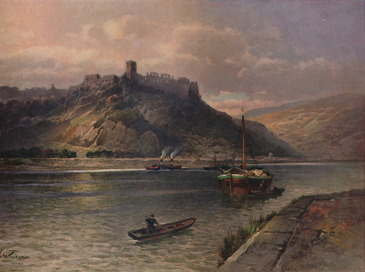 Ruine Rheinfels ، قلعة راينفيلز ، 1923. بواسطة نيكولاي أستودين
