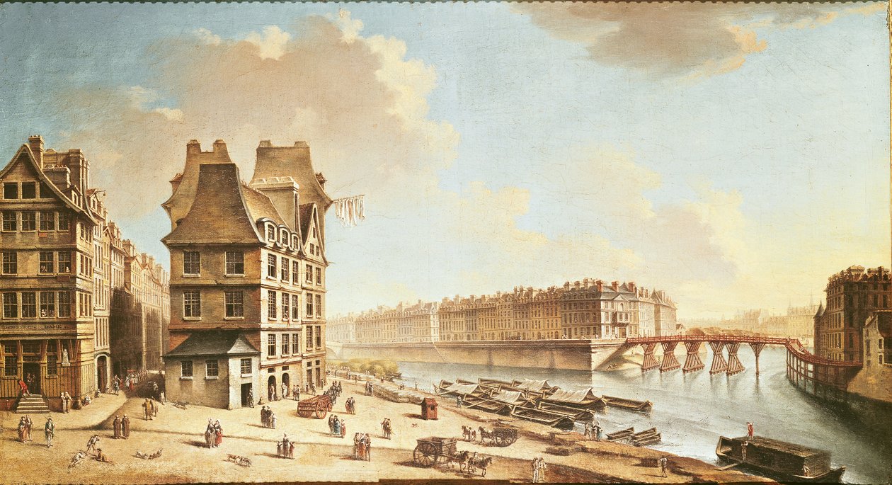 Ile Saint-Louis من Place de Greve ، c.1757 (انظر أيضًا 86034) بواسطة نيكولاس راجوينت