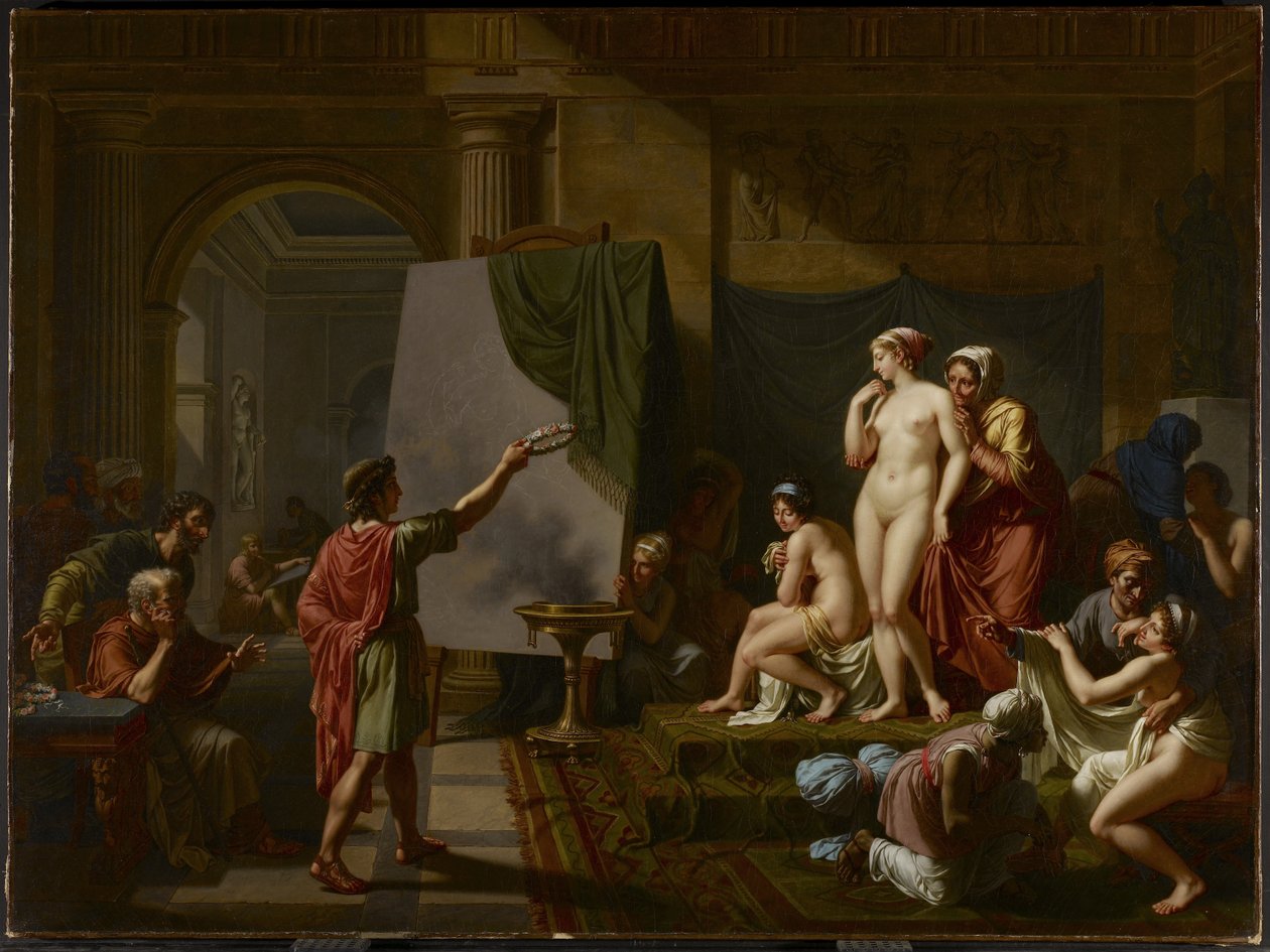 Zeuxis اختيار نماذجه ، 1797 بواسطة نيكولاس أندريه مونسياو