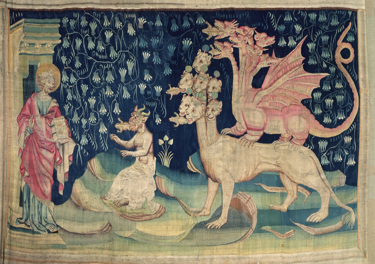 The Dragons Vomiting Frogs ، no.62 from &39;The Apocalypse of Angers&39; ، 1373-87 (نسيج) بواسطة نيكولاس باتايل