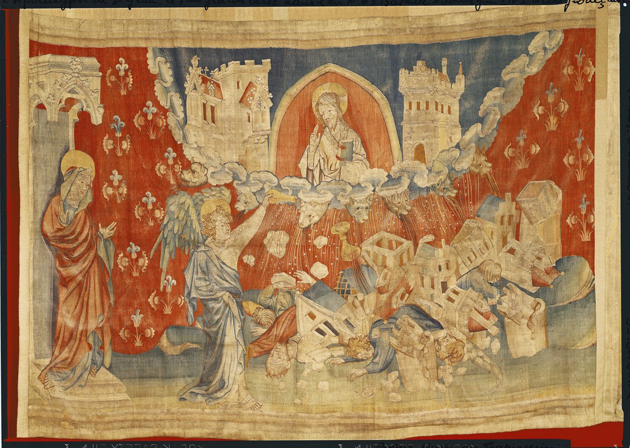 أوعية الغضب السبعة وتدمير بابل ، لا. 63 في "نهاية العالم للغضب" ، 1373-87 (نسيج) بواسطة نيكولاس باتايل