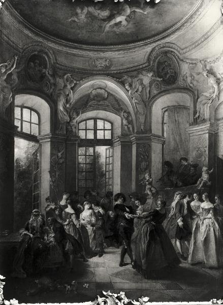 الرقص في جناح ، 1719-23 ج بواسطة نيكولاس لانكريت