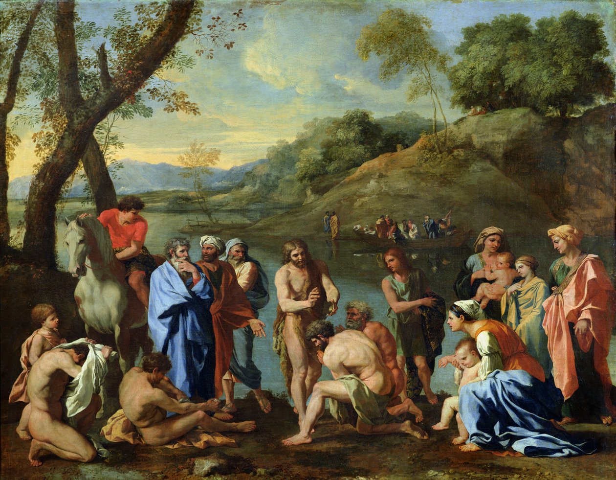 القديس يوحنا يعمد الشعب ، 1636-7 بواسطة نيكولاس بوسين