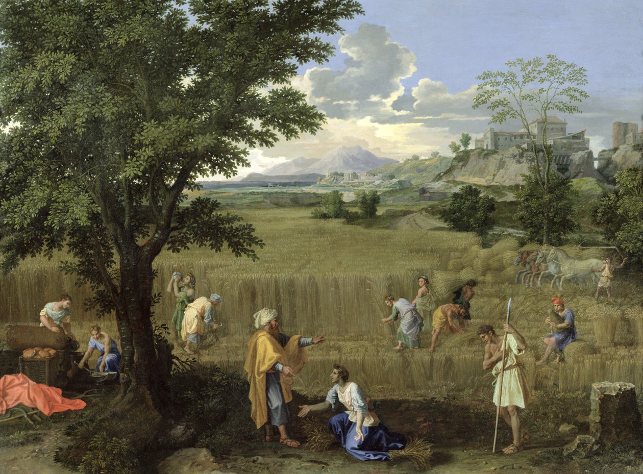 الصيف ، أو روث وبوعز ، 1660-64 بواسطة نيكولاس بوسين