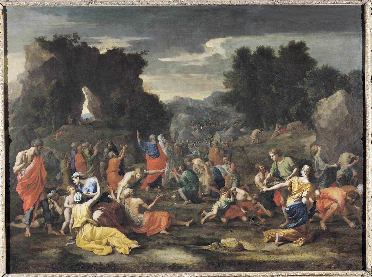 تجمع المن ، 1637-9 بواسطة نيكولاس بوسين