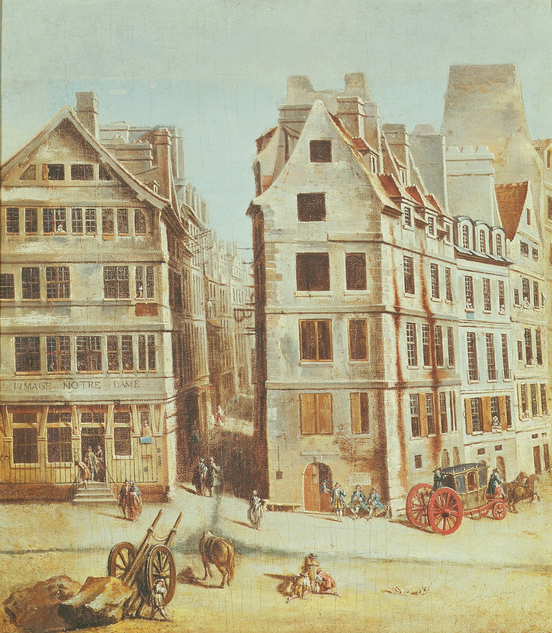 The Cabaret &39;A l&39;Image Notre-Dame&39;، Place de Greve in 1751 بواسطة نيكولاس راجوينت