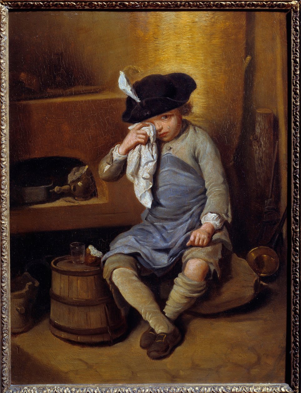 الطفل في التكفير عن الذنب لوحة لنيكولاس ليبيسي (1735-1784) من القرن الثامن عشر. 0.31x0.41 م ليون ، متحف الفنون الجميلة بواسطة نيكولاس برنار ليبيسي
