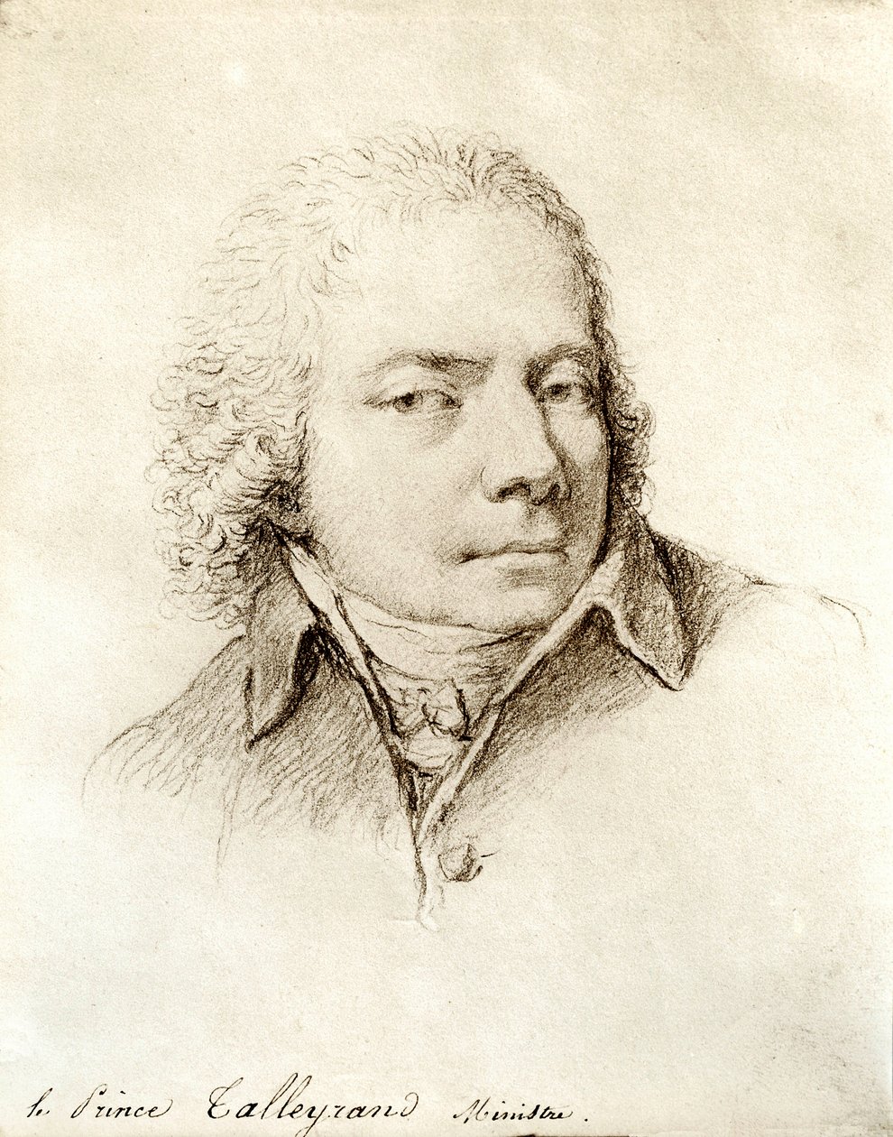 صورة للسياسي الفرنسي تشارلز موريس دي تاليران بيريغورد (أو Talleyrand-Perigord بواسطة نيكولاس أندريه مونسياو