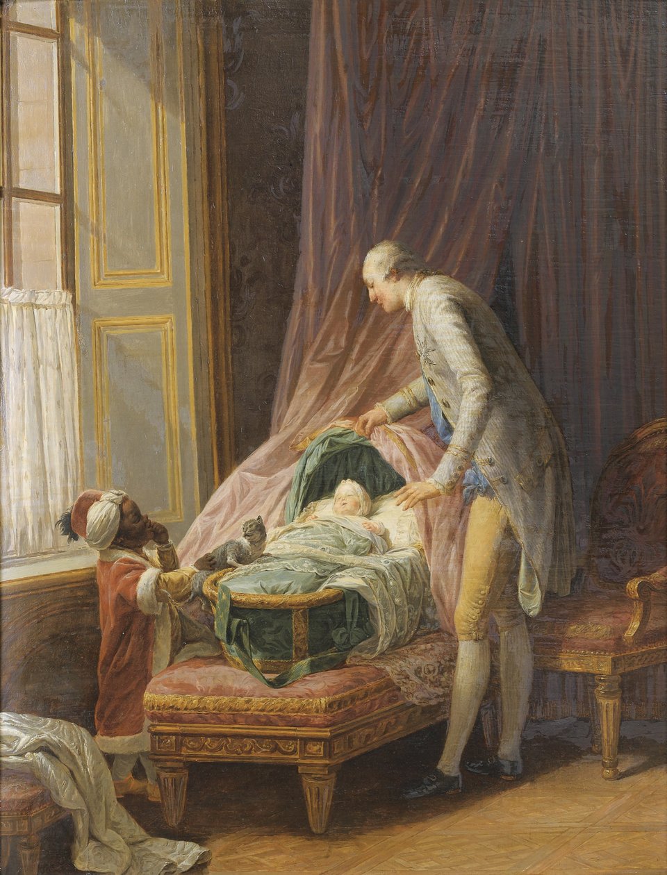 لويس فيليب جوزيف دورليانز 1747-1793 ، في المهد ، 1774 بواسطة نيكولاس برنار ليبيسي