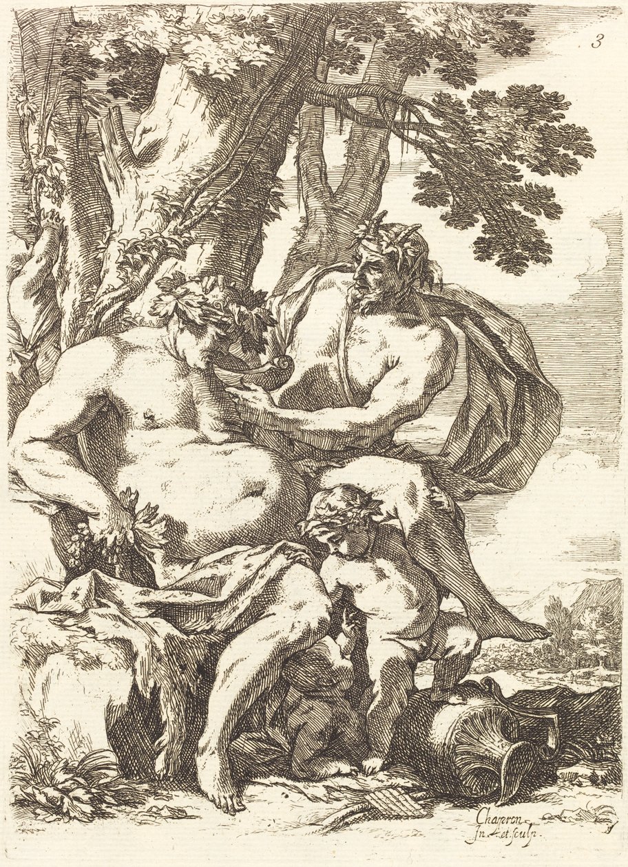 العجوز Silenus بواسطة نيكولاس شابرون