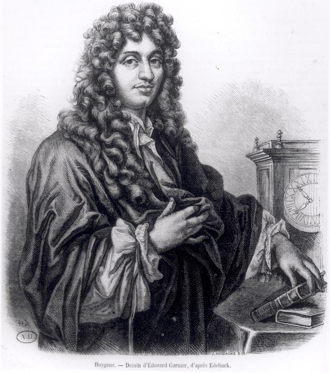 كريستيان هيغنز (1629-1695) منقوش بإدوارد غارنييه بواسطة نيكولاس إتيان إيدلينك