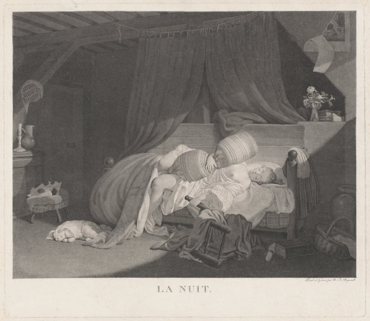ليلة لا نوي ، 1780. بواسطة نيكولاس فرانسوا ريجنو