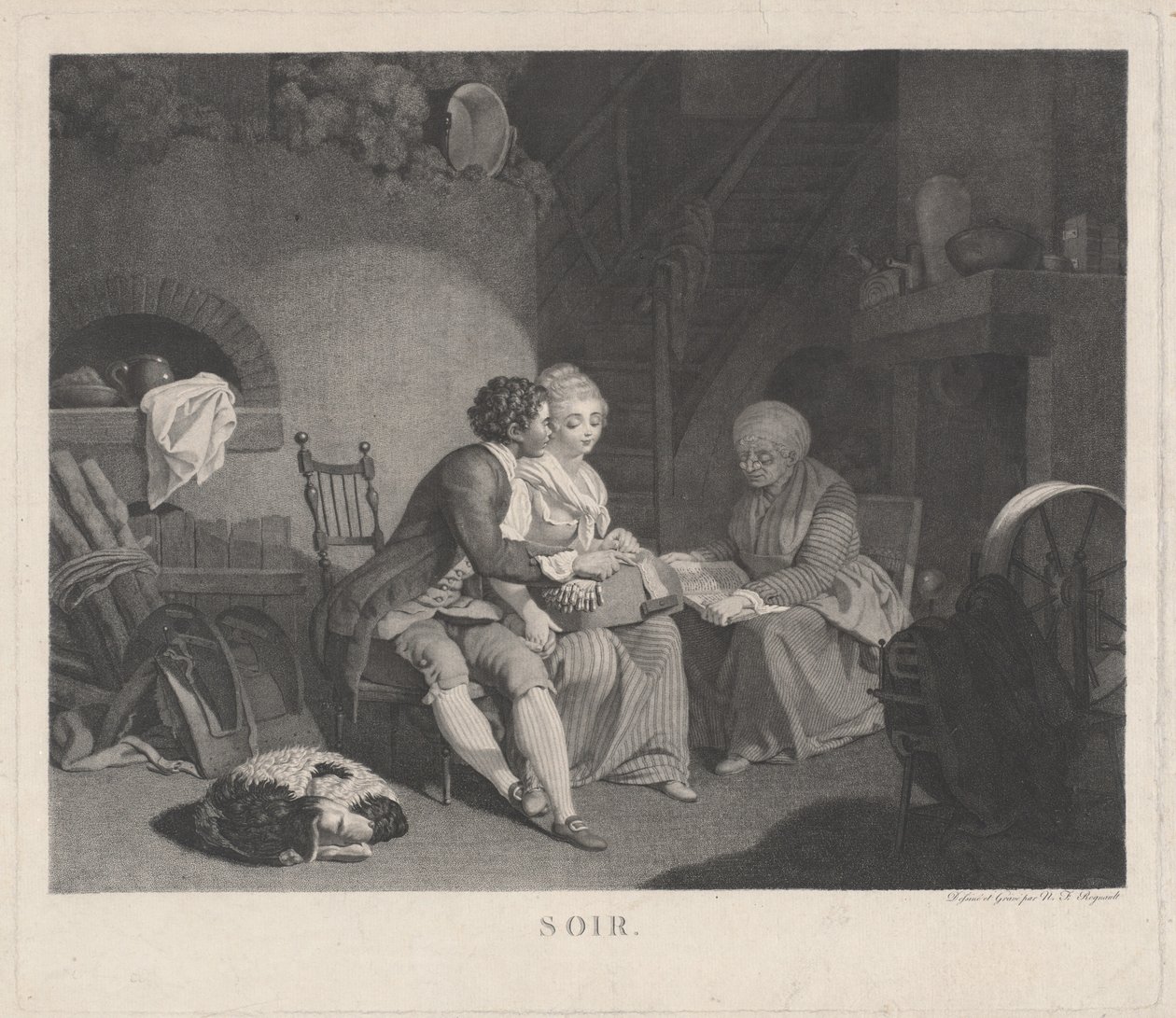 مساء مساء ، 1780. بواسطة نيكولاس فرانسوا ريجنو