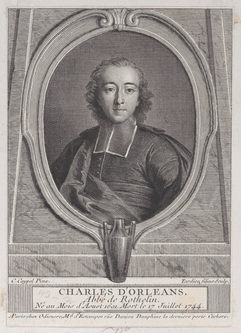 صورة تشارلز دورلينز ، آبي روثيلين ، 1744-49. ، 1744-49. بواسطة نيكولا هنري تارديو