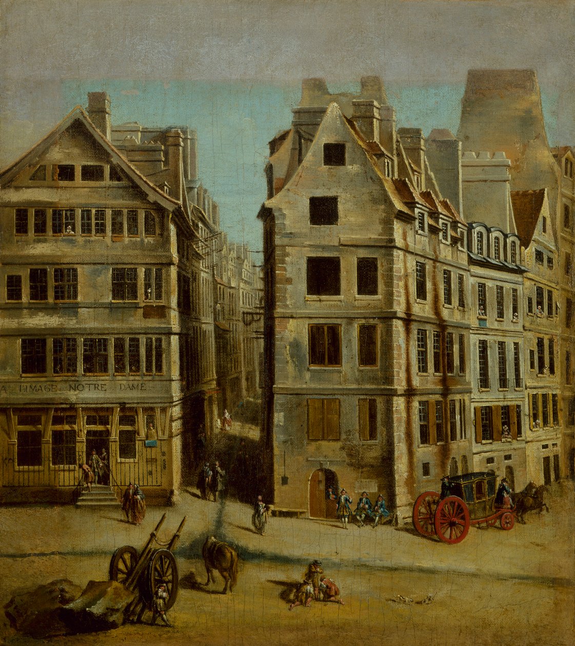 ملهى The Image Notre-Dame ، Place de Grève ، 1751. بواسطة نيكولاس جان بابتيست راجوينت