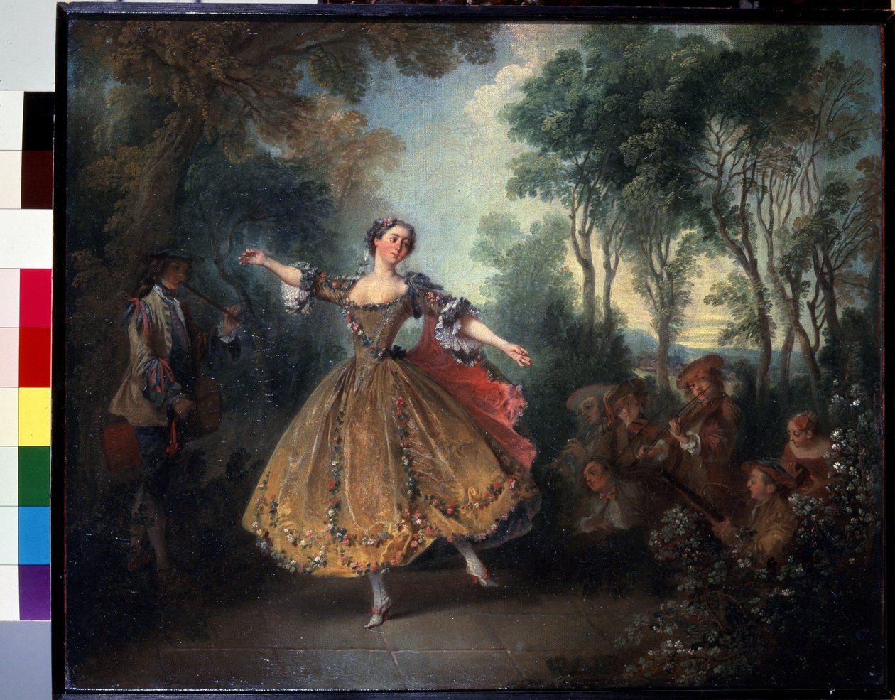 "" كامارجو الراقصة "(Miss Camargo Dancing) ماري آن دي كوبيس كامارغو دعت رقص Camargo (1710-1770). لوحة لنيكولا لانكرت (1690-1743) أوائل القرن الثامن عشر Dim. 45x55 cm متحف هيرميتاج ، سانت بطرسبرغ بواسطة نيكولاس لانكريت