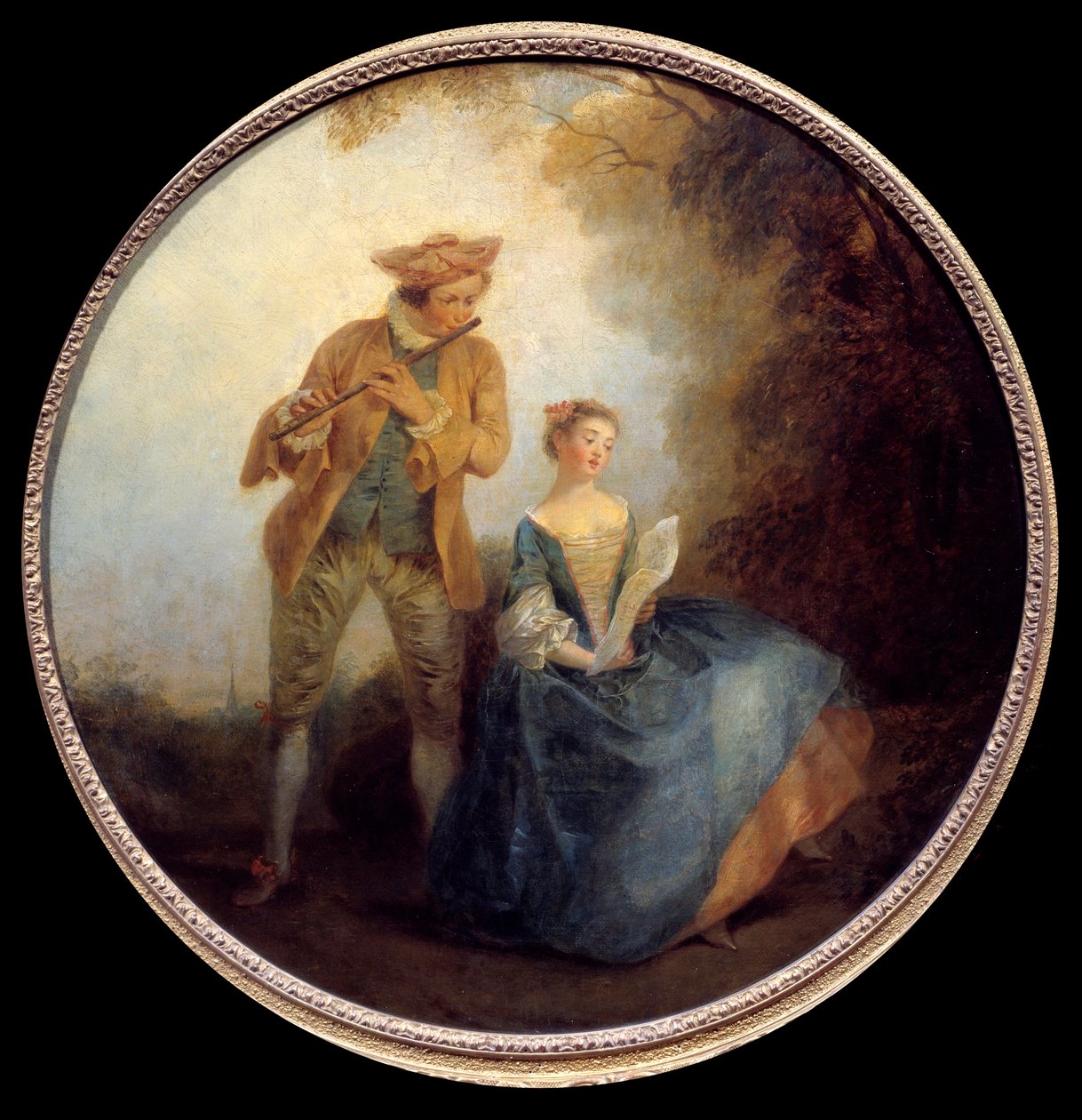الثنائي. رسم نيكولا لانكرت (1690-1743) بواسطة نيكولاس لانكريت