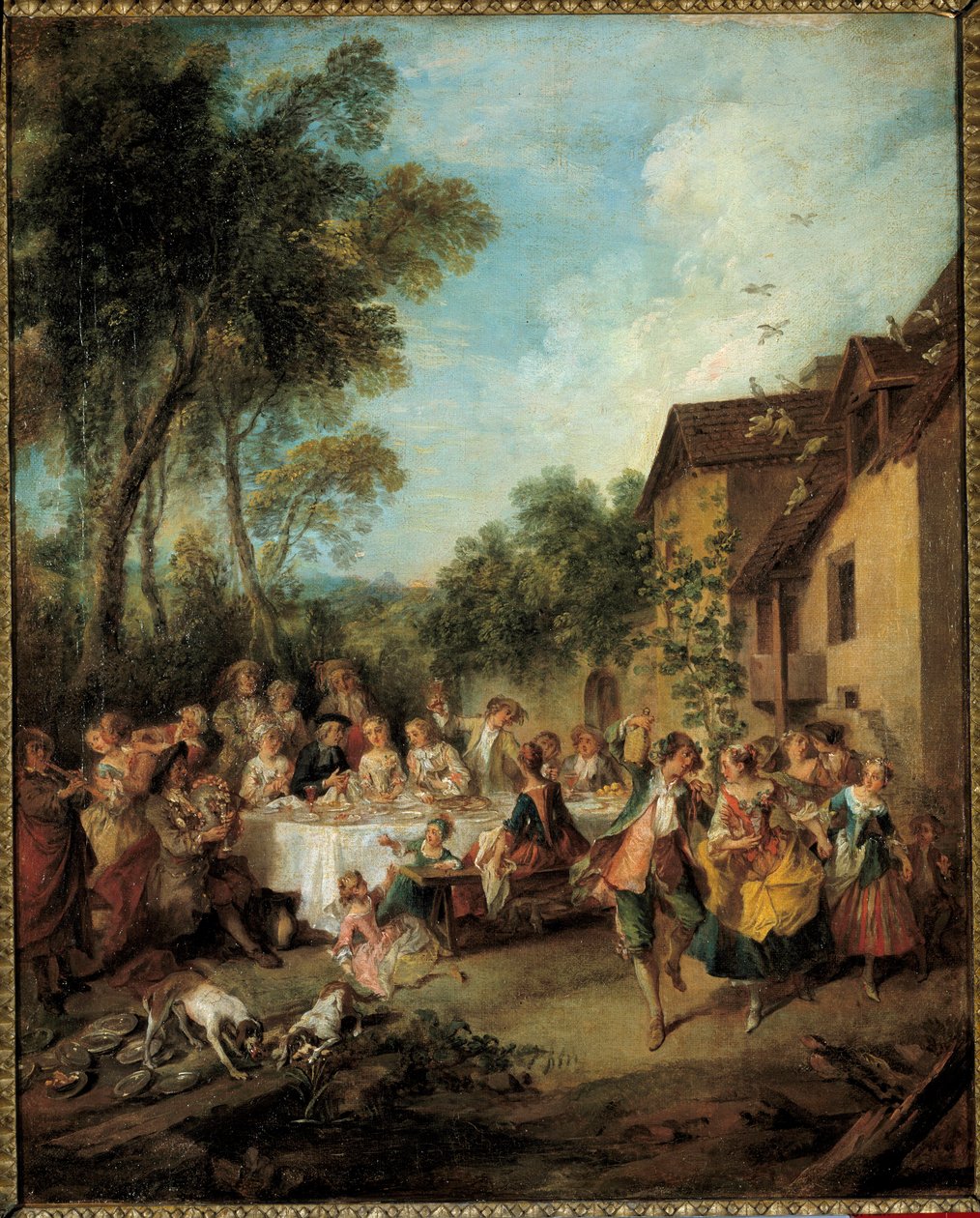 لوحة شهر العسل لنيكولا لانكريت (1690-1743) أنجيه من القرن الثامن عشر ، متحف الفنون الجميلة بواسطة نيكولاس لانكريت