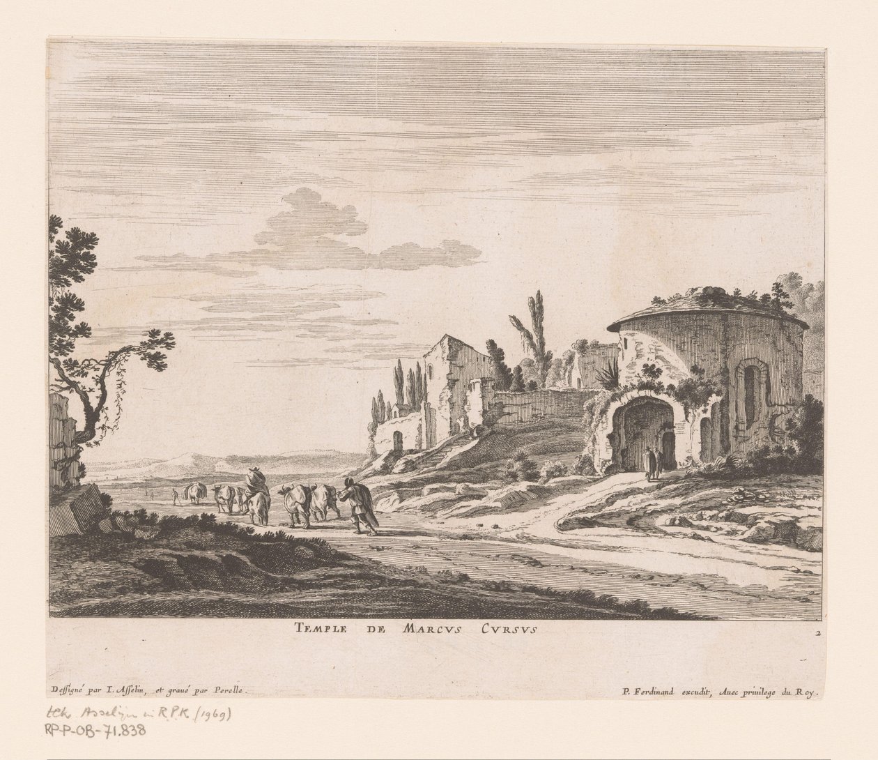 معبد مسار ماركوس Temple de Marcus Cursus (العنوان على الكائن) بواسطة نيكولا بيريل