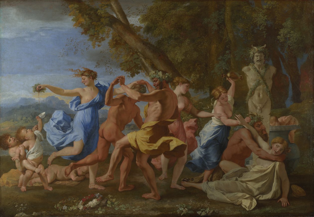 A Bacchanalian Revel before Herm ، 1632 بواسطة نيكولاس بوسين