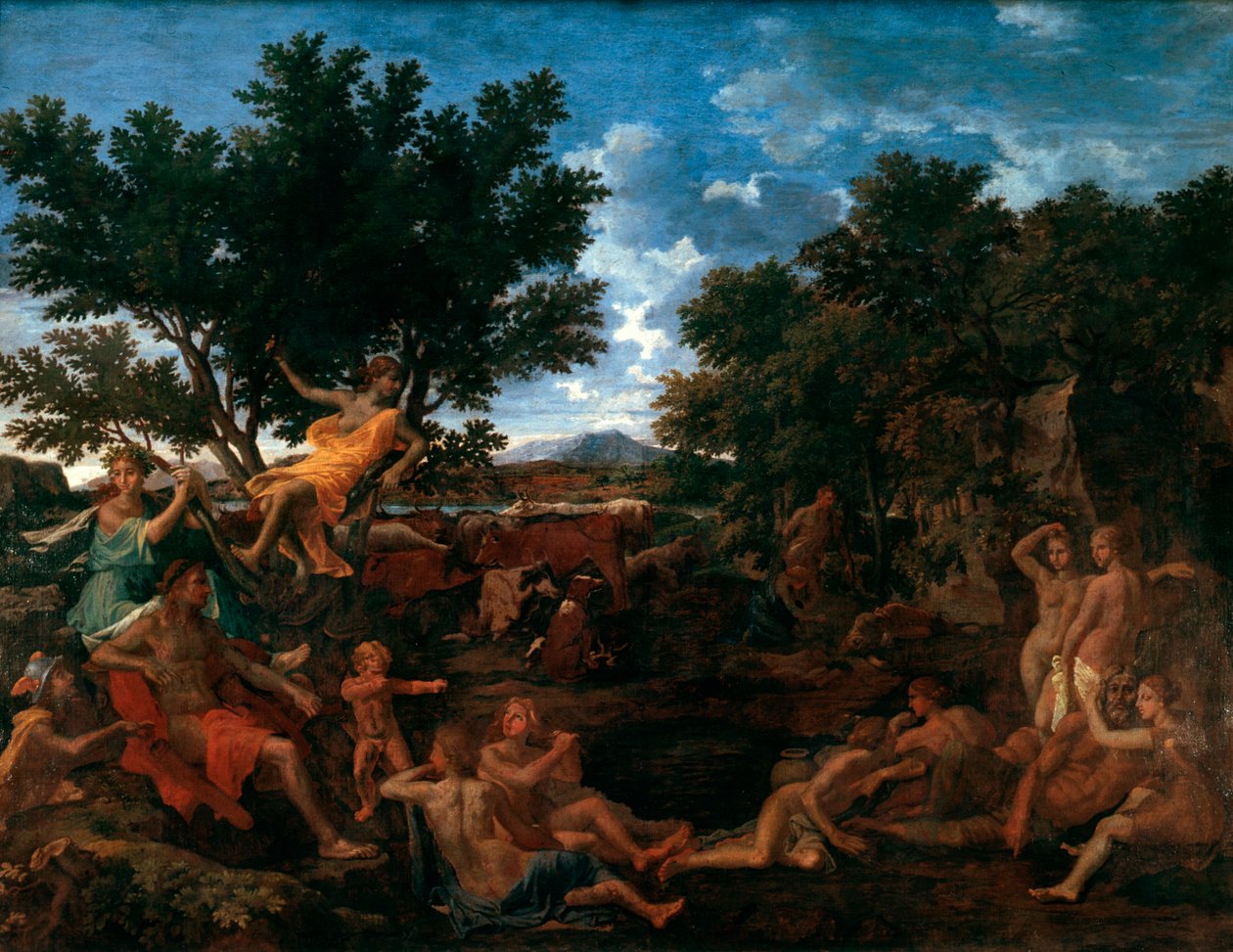 أبولو ، عاشق دافني ، c1664 بواسطة نيكولاس بوسين