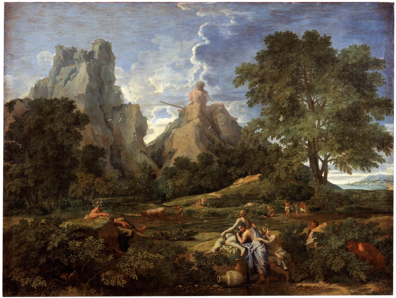 مناظر طبيعية مع Polyphemus ، 1649. بواسطة نيكولاس بوسين