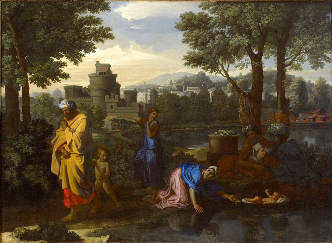 شرح موسى ، 1654 بواسطة نيكولاس بوسين
