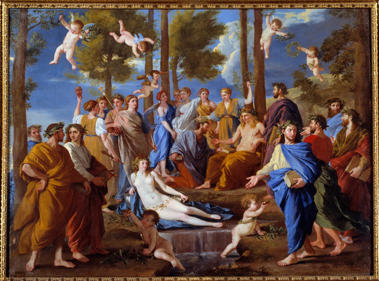 البرناسوس. The Muses كاليوب بواسطة نيكولاس بوسين