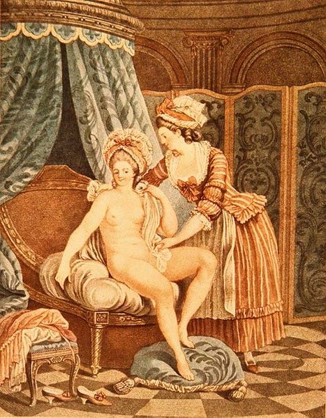 المرحاض ، نقش لويس مارين بونيه (1736-1793) (ميزوتينت) بواسطة نيكولاس رينيه (بعد) جولين
