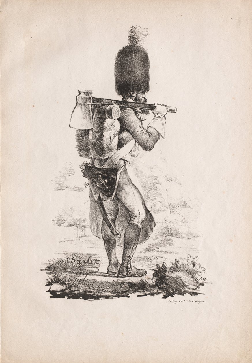 الأزياء العسكرية: المشاة ، 1817-1818. بواسطة الكسندر جبرائيل (بعد) ديكامبس